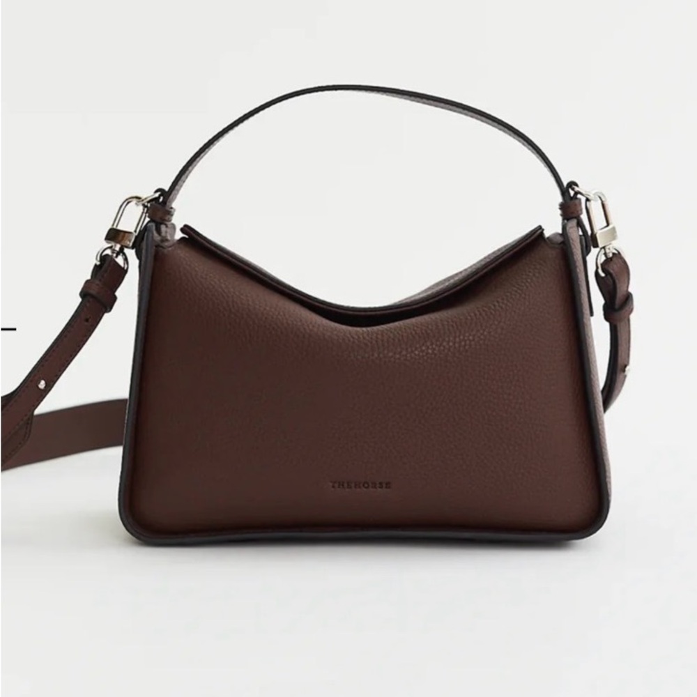 The horse clementine Leather Shoulder Bag in Coffee
